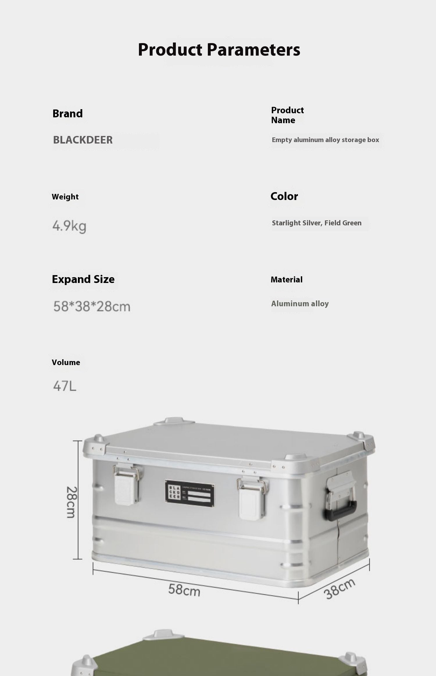 Outdoor Aluminum Alloy Storage Box – Portable Camping & Vehicle Gear