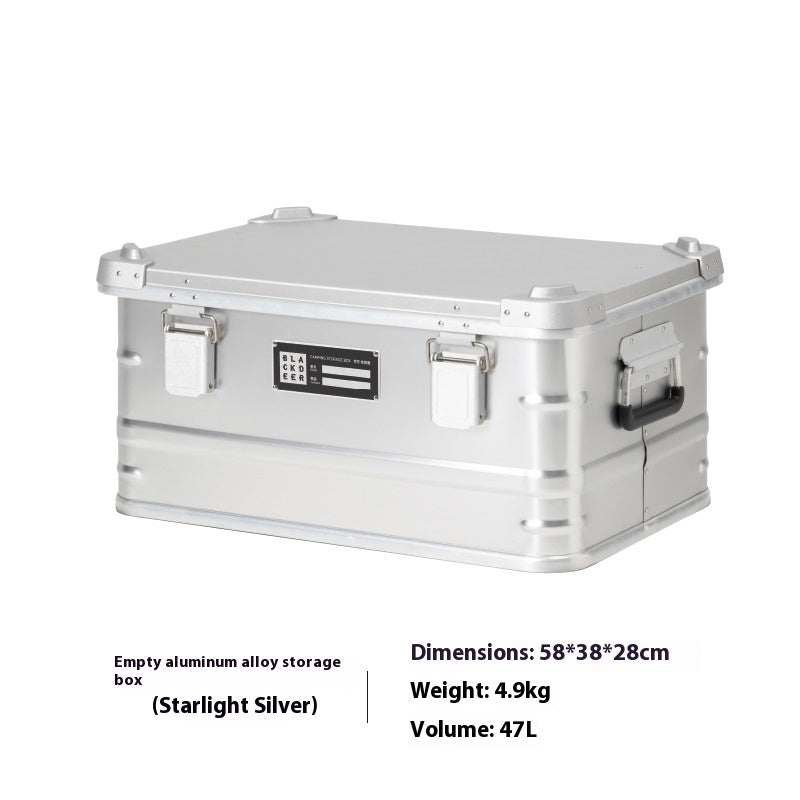 Outdoor Aluminum Alloy Storage Box – Portable Camping & Vehicle Gear