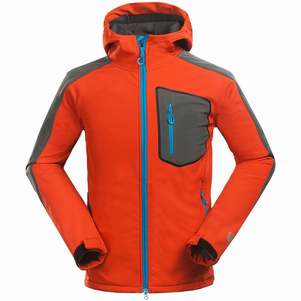Men’s Outdoor Mountaineering Soft Shell Jacket for Sports & Leisure