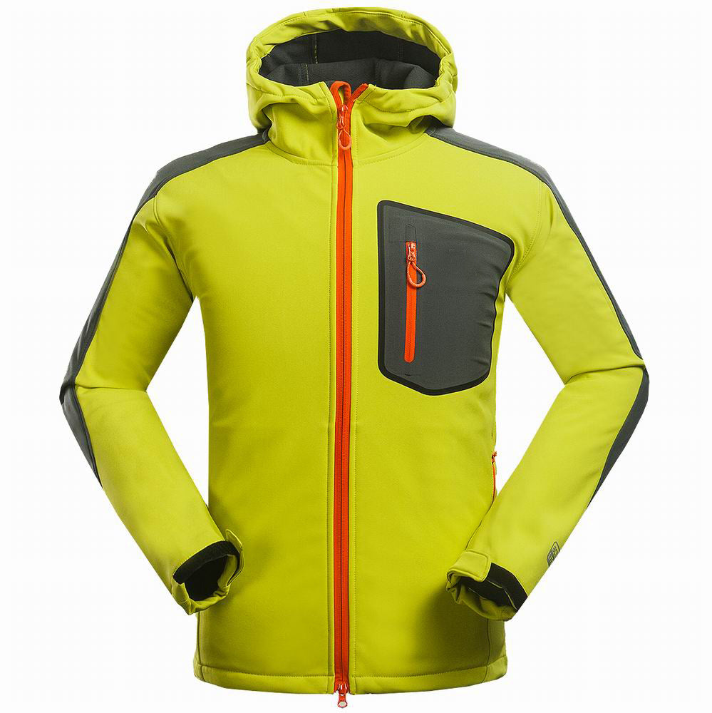 Men’s Outdoor Mountaineering Soft Shell Jacket for Sports & Leisure