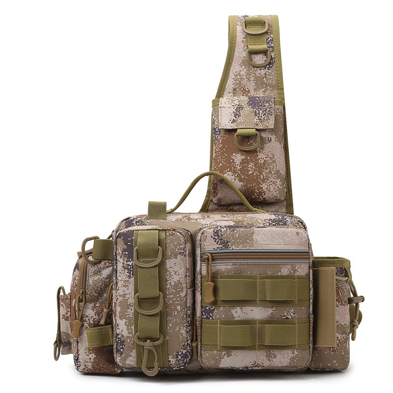 Men’s Fishing Backpack – Bait Box, Pole Holder & Storage Bags