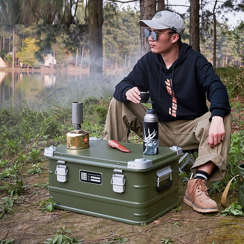 Outdoor Aluminum Alloy Storage Box – Portable Camping & Vehicle Gear