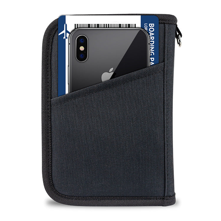 Short Passport Holder Certificate Multi-functional Anti-theft Swiping