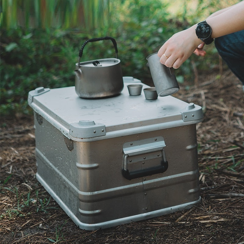 Outdoor Aluminum Alloy Storage Box – Portable Camping & Vehicle Gear
