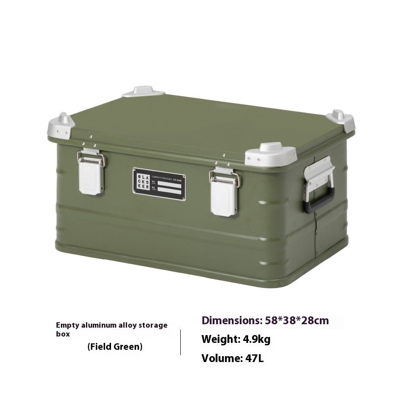 Outdoor Aluminum Alloy Storage Box – Portable Camping & Vehicle Gear