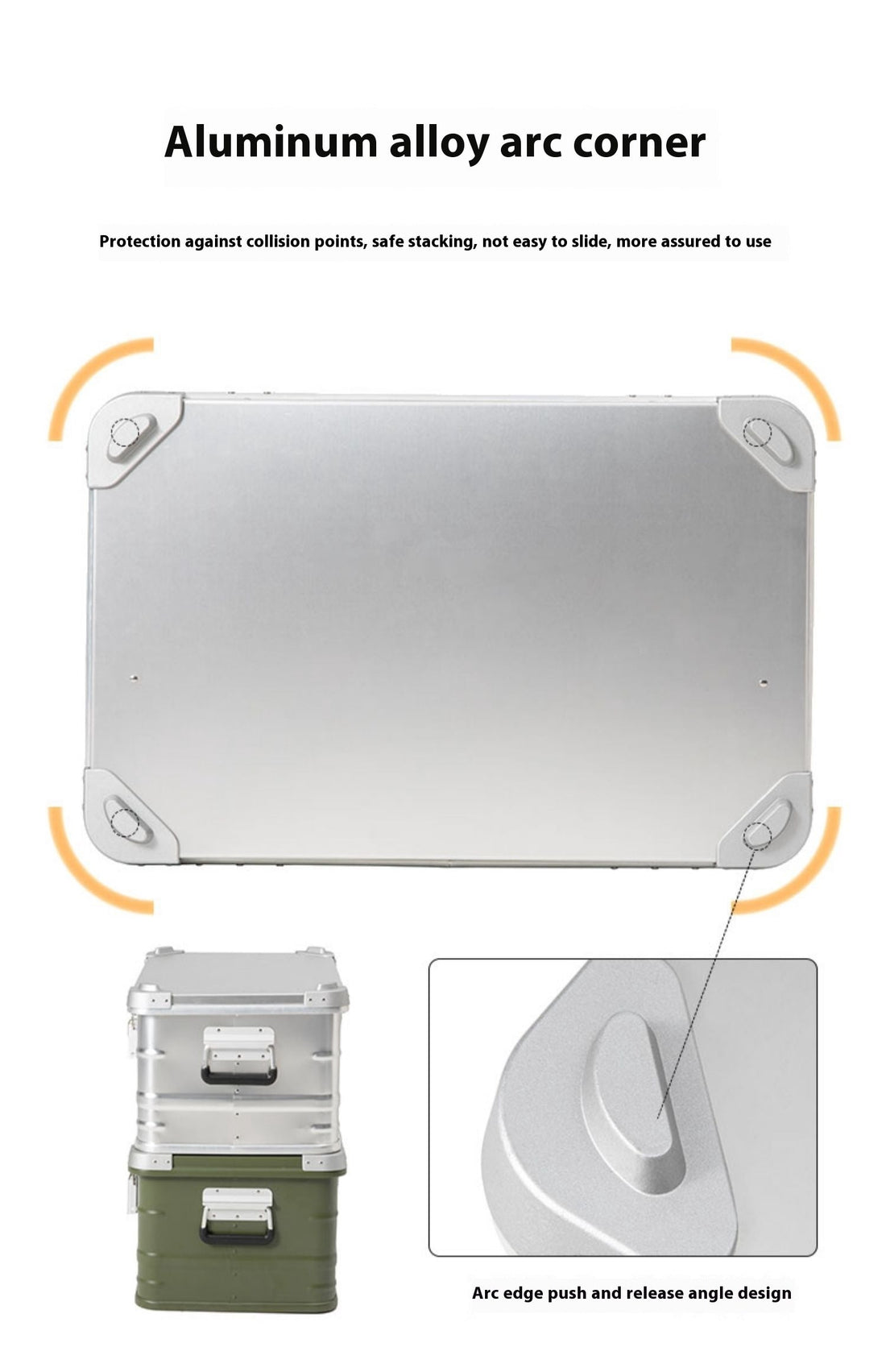 Outdoor Aluminum Alloy Storage Box – Portable Camping & Vehicle Gear