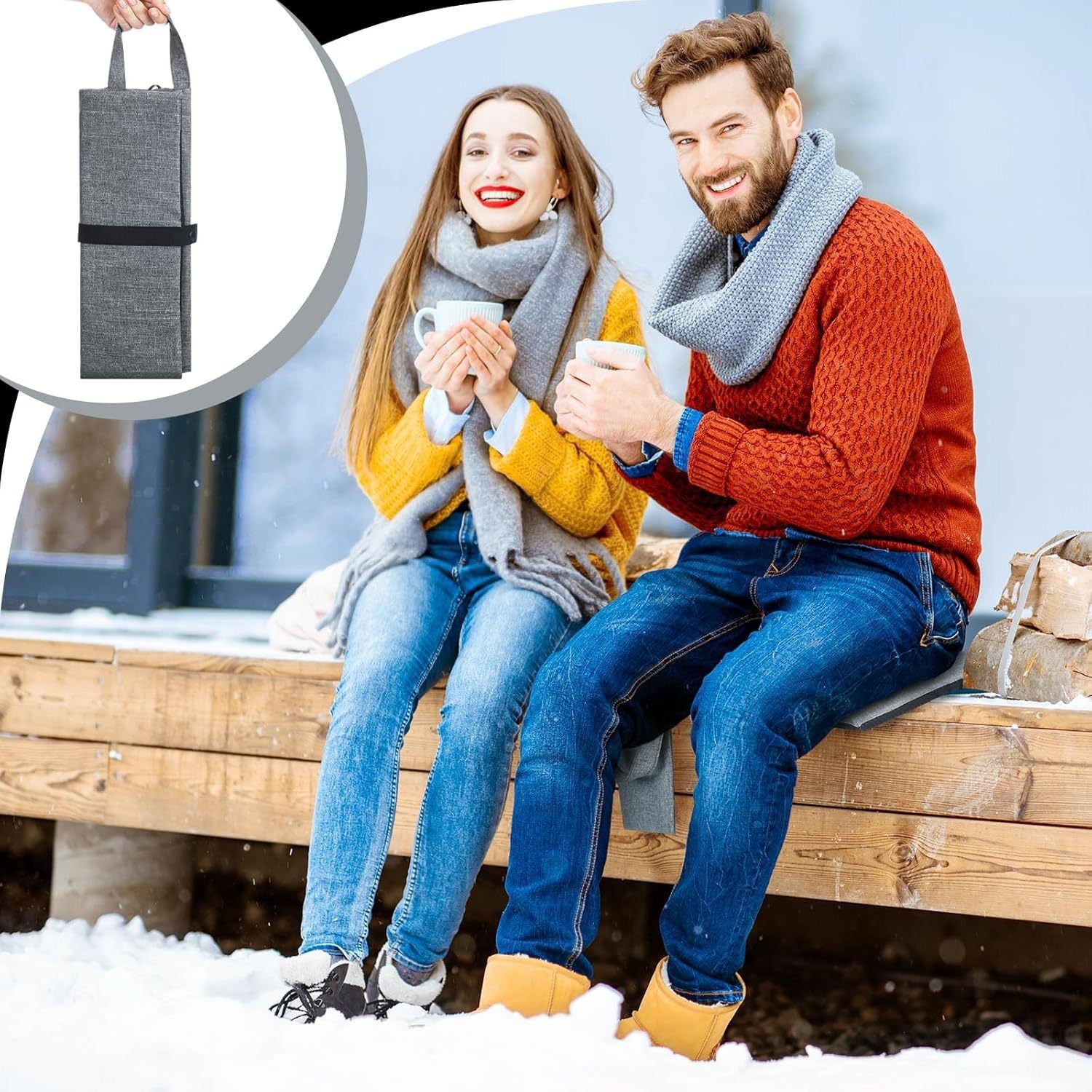 Portable USB Heated Seat Cushion – Warm Anywhere Outdoors