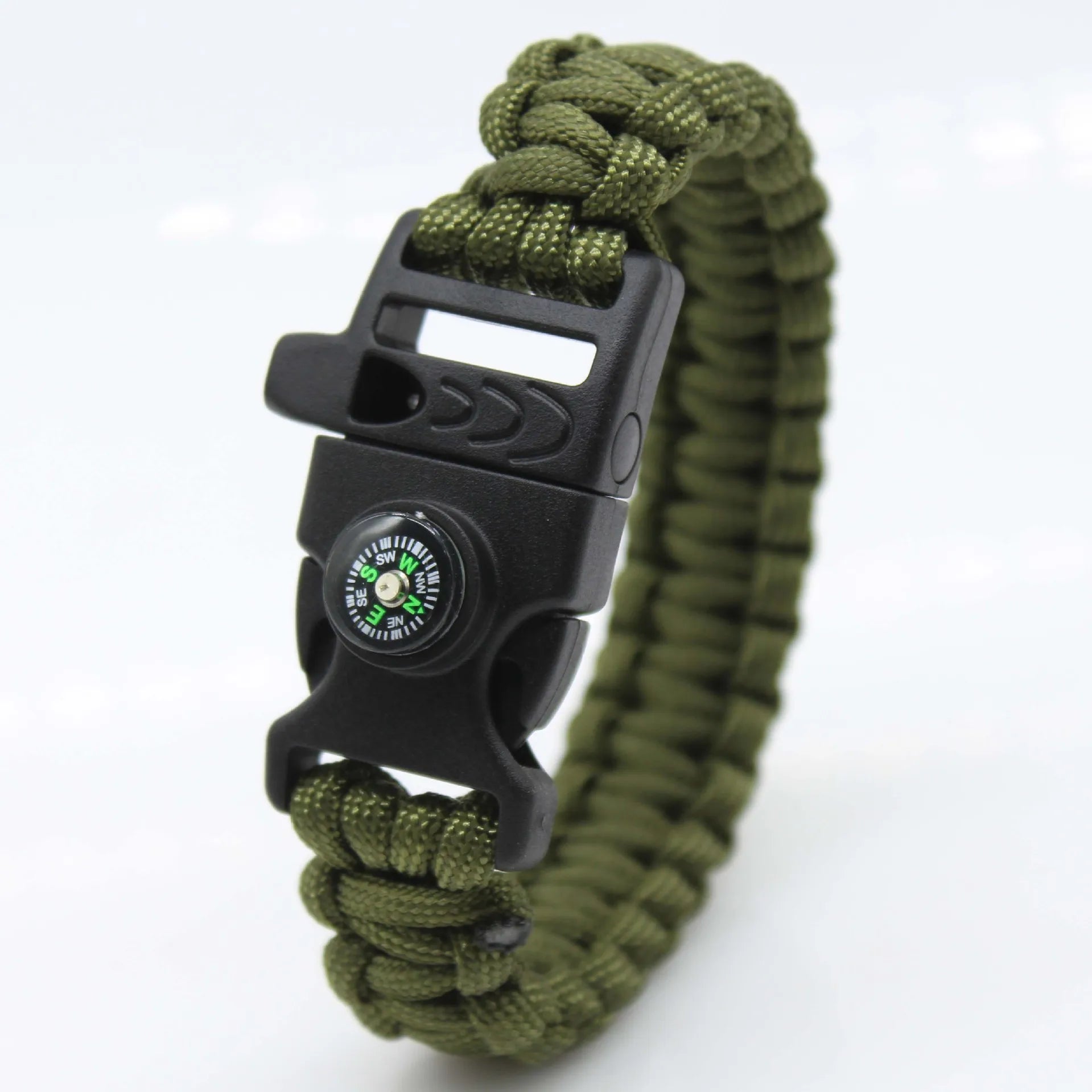 Multifunction Paracord Survival Bracelet – Whistle & Compass Included