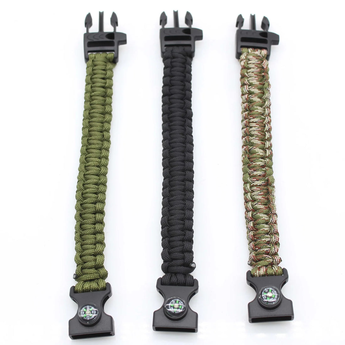 Multifunction Paracord Survival Bracelet – Whistle & Compass Included