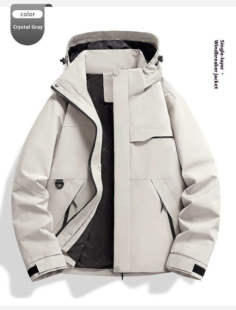 Spring & Autumn Shell Jacket – Windproof & Waterproof for Cycling