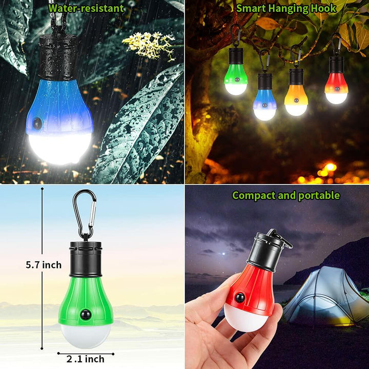 Portable LED Camping Lantern – 4-Pack Emergency Light