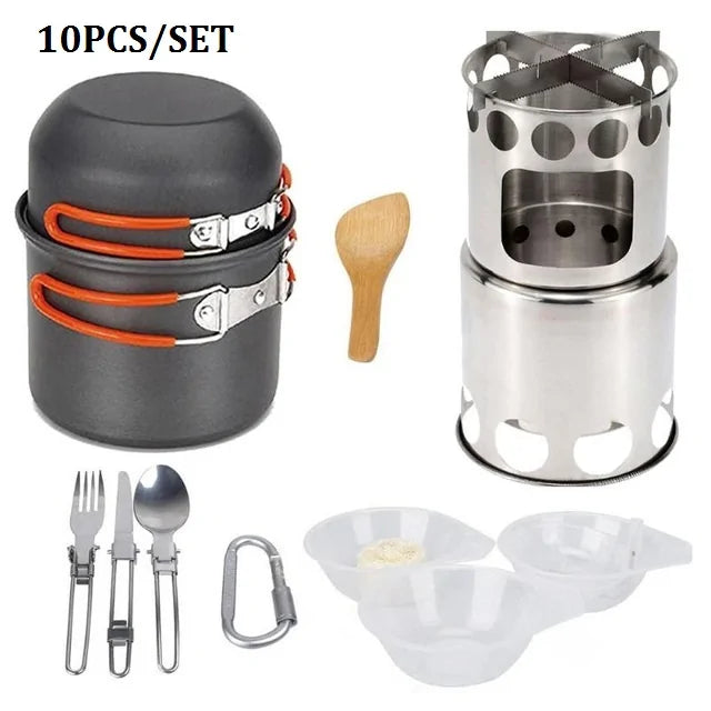 Outdoor Camping Cookware Set – Portable Pots & Pans