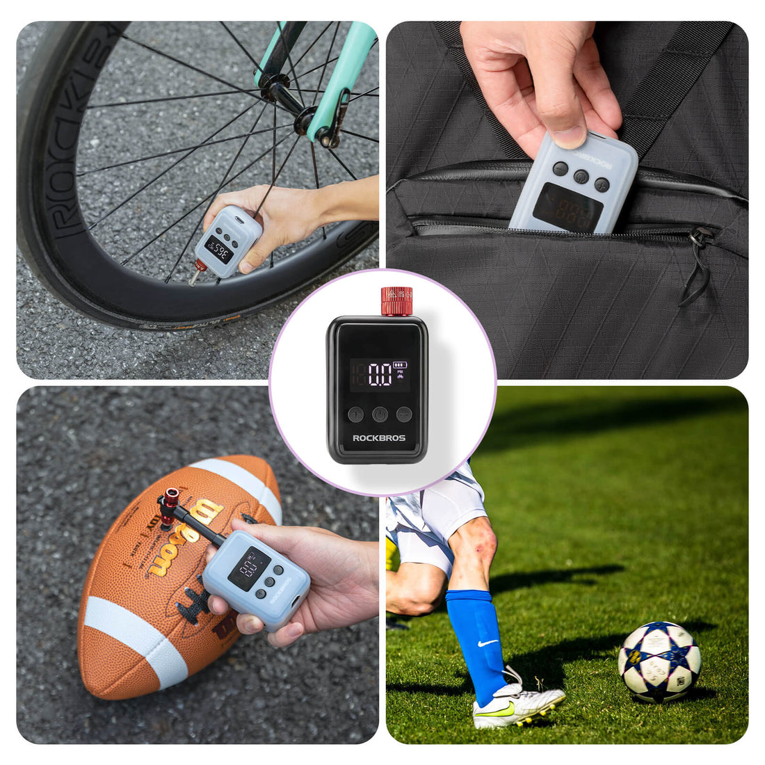 HW140 Mini Electric Bike Pump